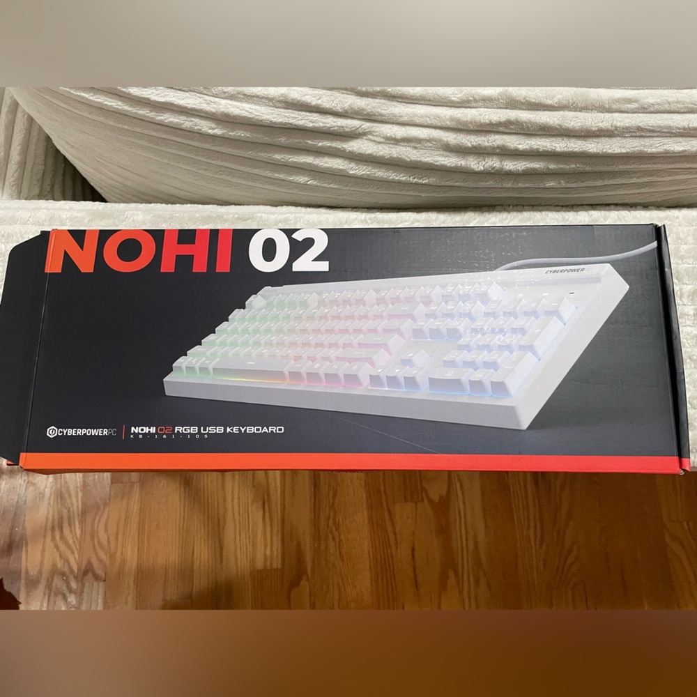 White RGB USB Keyboard